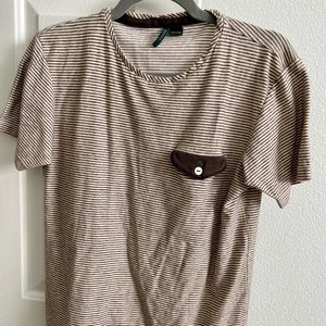 Zanone stripe T-shirt Medium Made in Italy